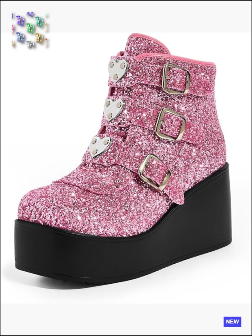 Chunky Platform Ankle Boots Lace Up Wedge Heel Thick Sole Goth Y2K Rave